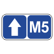 Дорожный знак 6.14.2 «Номер маршрута» (металл 0,8 мм, II типоразмер: 350х700 мм, С/О пленка: тип Б высокоинтенсив.)